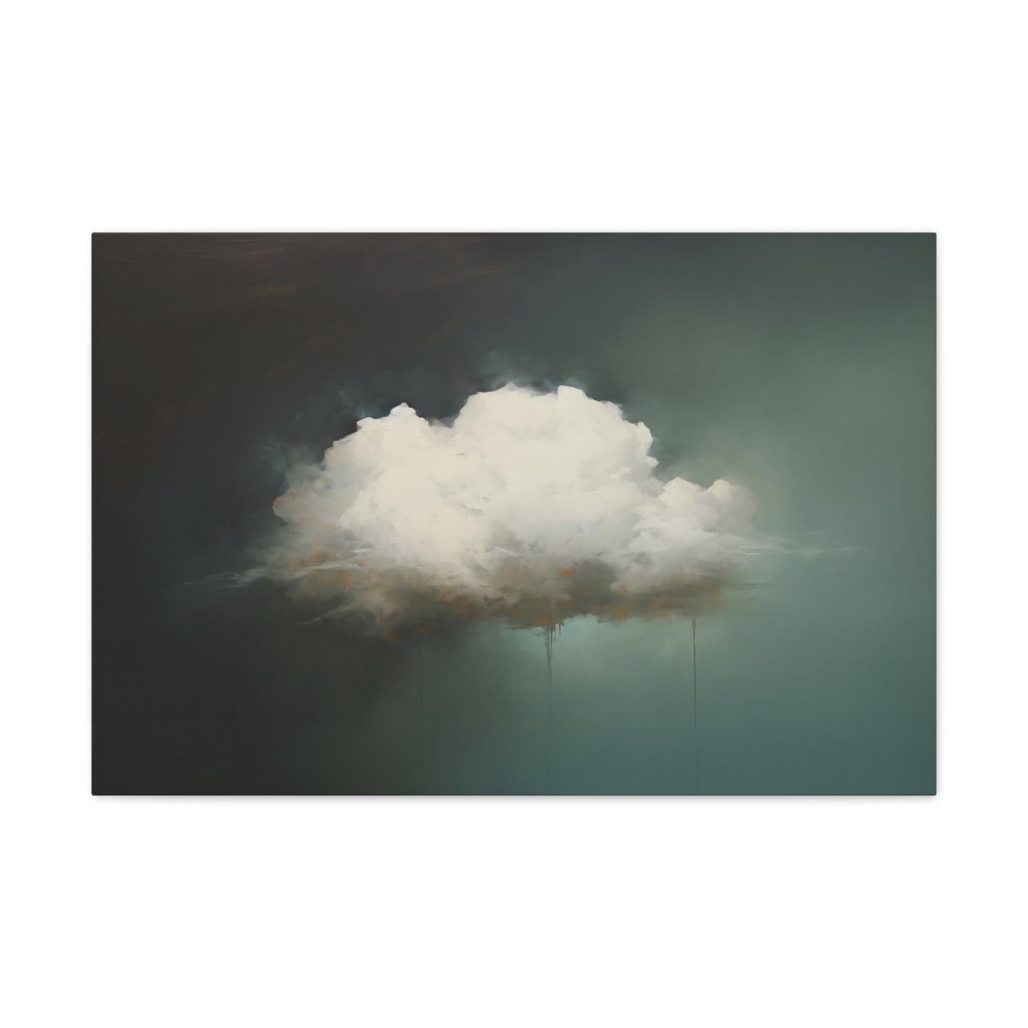 Impressionist Large Moody Cloud - Digital Painting Canvas Art