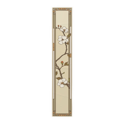 Art Nouveau Hawthorn Flower Table Runner - Frank Lloyd Wright Inspired