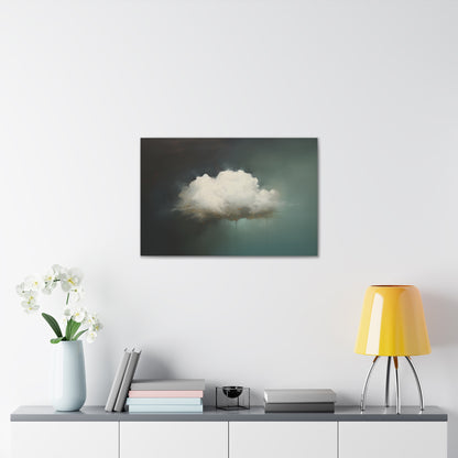 Impressionist Large Moody Cloud - Digital Painting Canvas Art