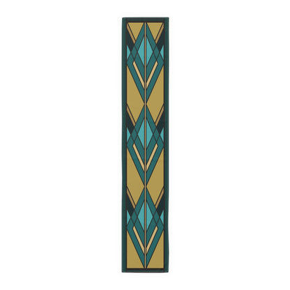 Table Runner - Spring Aztec Pattern - Frank Lloyd Wright Inspired Design - Gift For Mission Style homes - Gift for Architects  - v2MWM