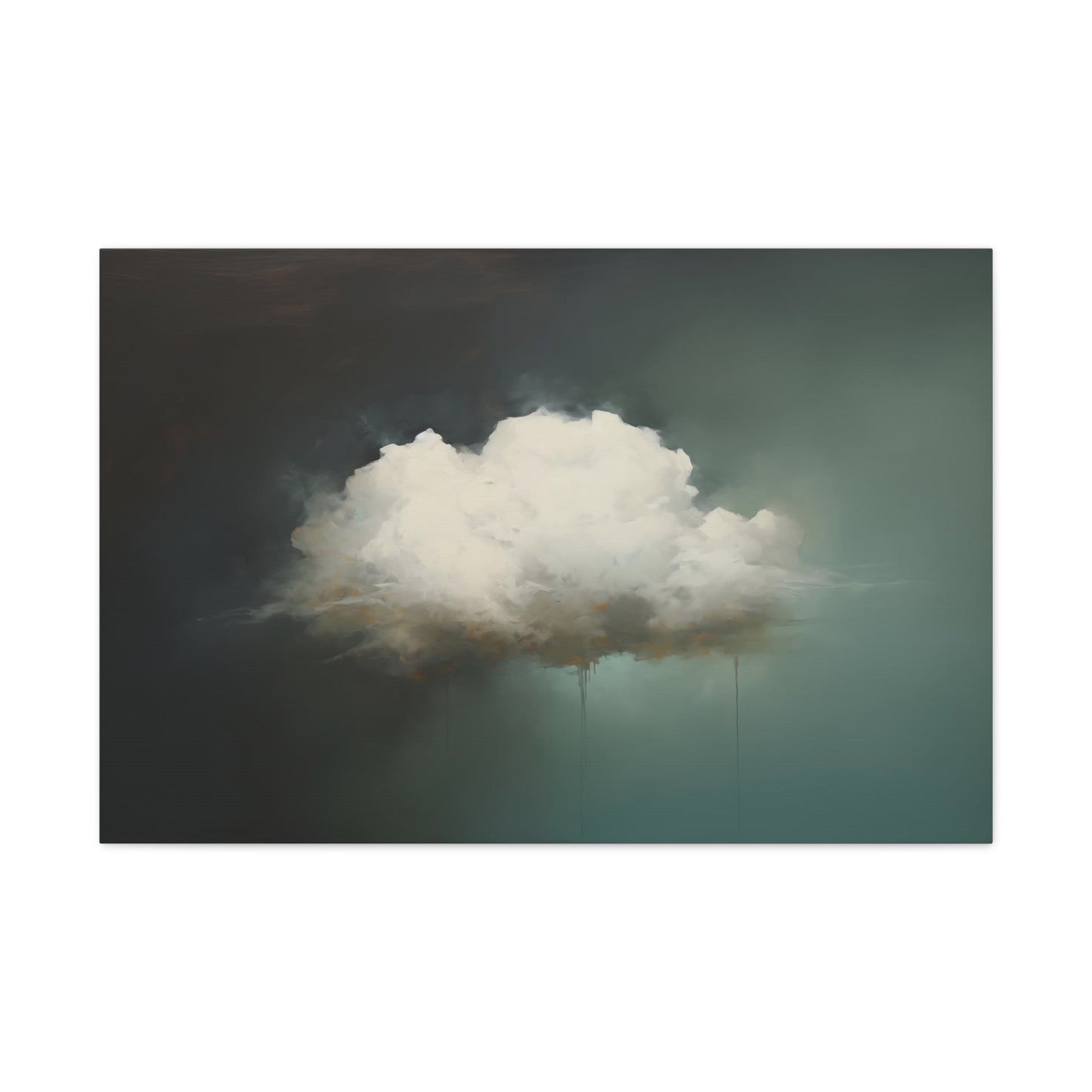 Impressionist Large Moody Cloud - Digital Painting Canvas Art