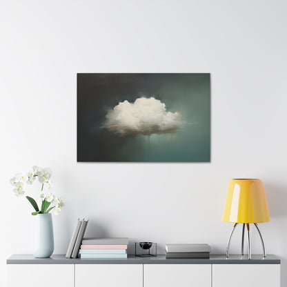 Impressionist Large Moody Cloud - Digital Painting Canvas Art