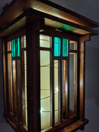 Craftsman Style Wall Lantern or Vase for Art Deco and Frank Lloyd Wright Home ~ Wedding or Housewarming Gift ~ Craftsman Bungalow Home