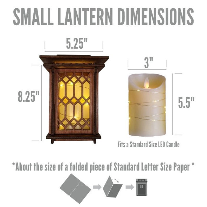 Prairie Style Diamond Wall Lantern ~ Frank Lloyd Wright inspired home decor for the Craftsman Style bungalow ~ Wall lantern for LED candle